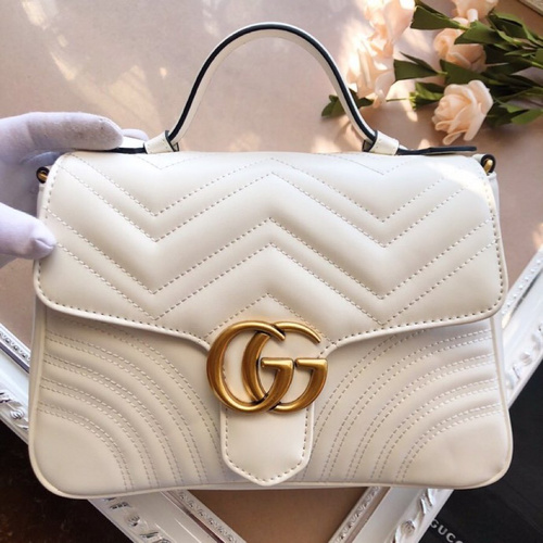 Gucci bag 2019 Early Spring Series GG Marmont series handbag 498110  leather-dacedbde